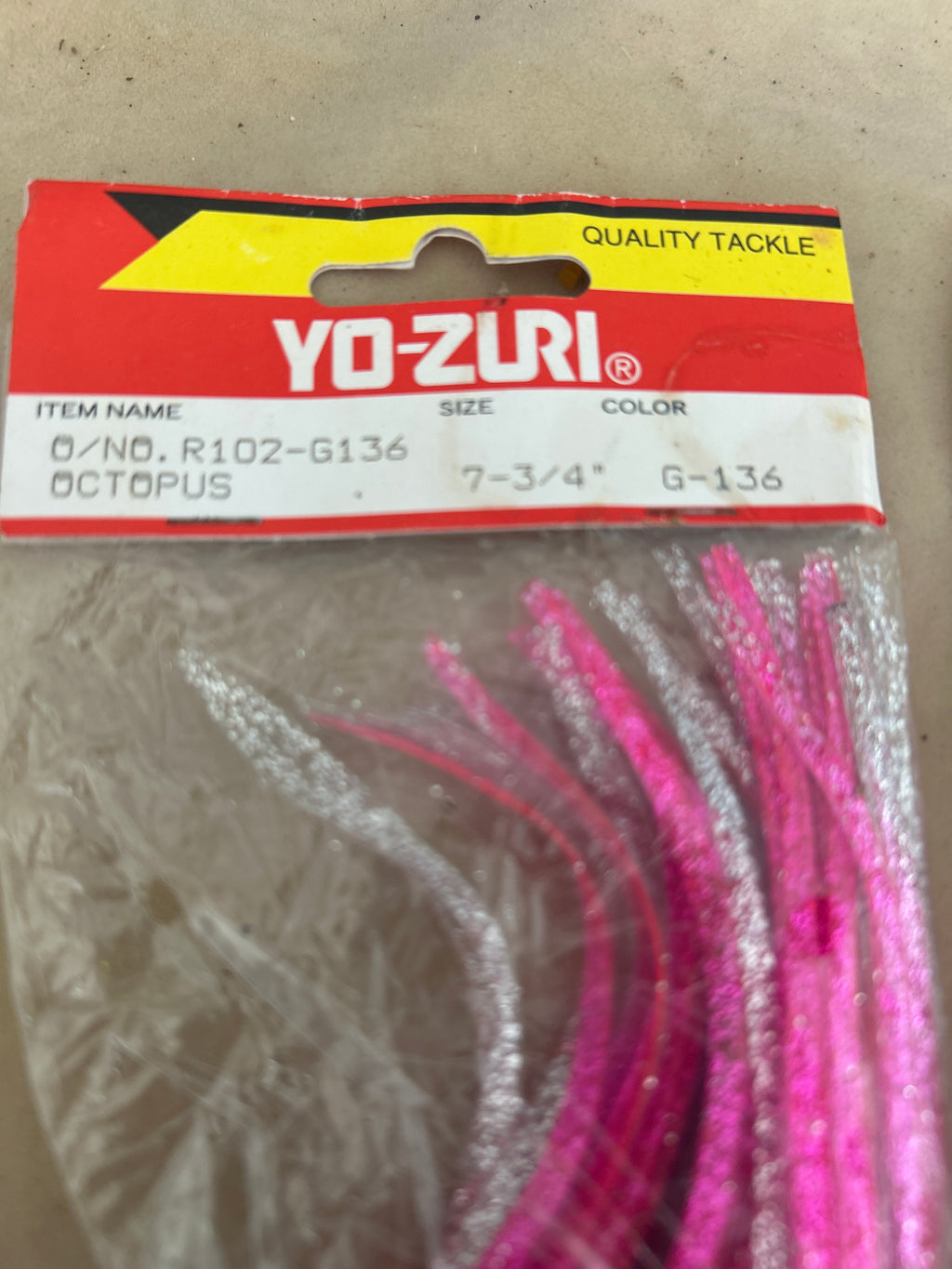 Yo-Zuri Octopus Skirt R102. 7.75” length color G- 136