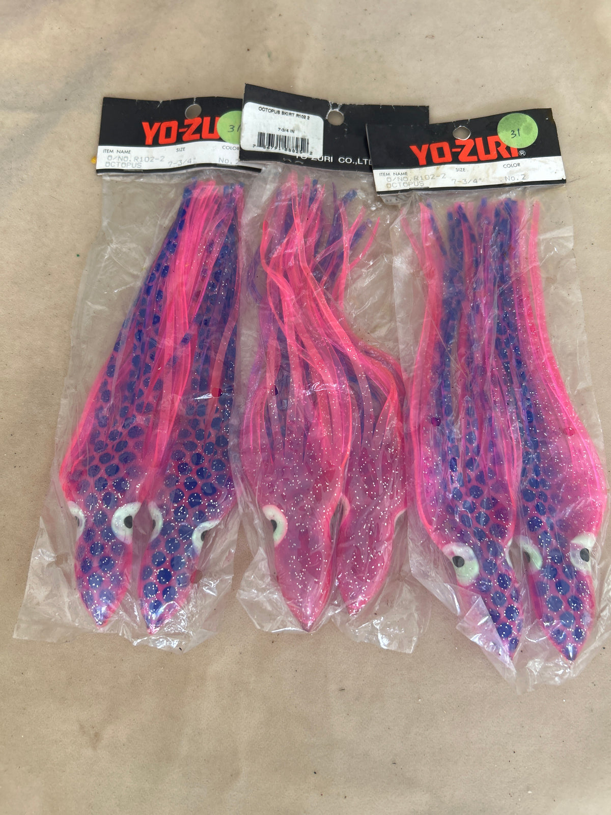 Yo-Zuri Octopus Skirt R102-2. 7.75” length color G- 2