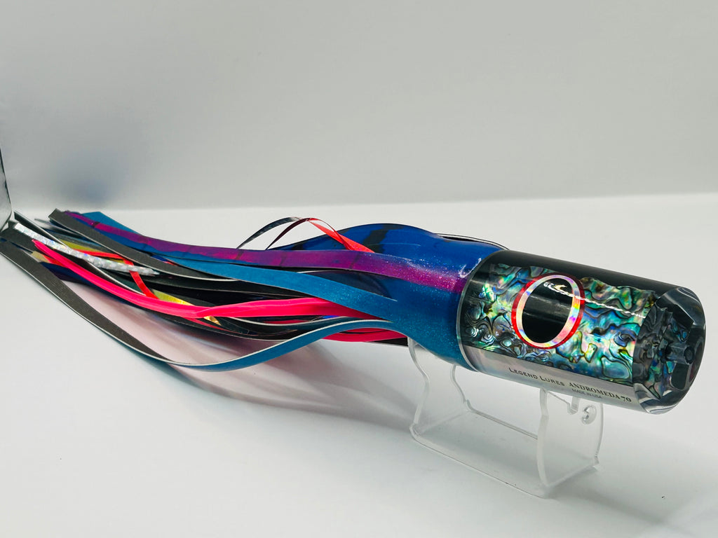 Legends Lures Andromeda 70 16” Skirted w/Firetailz Blue Dream New.
