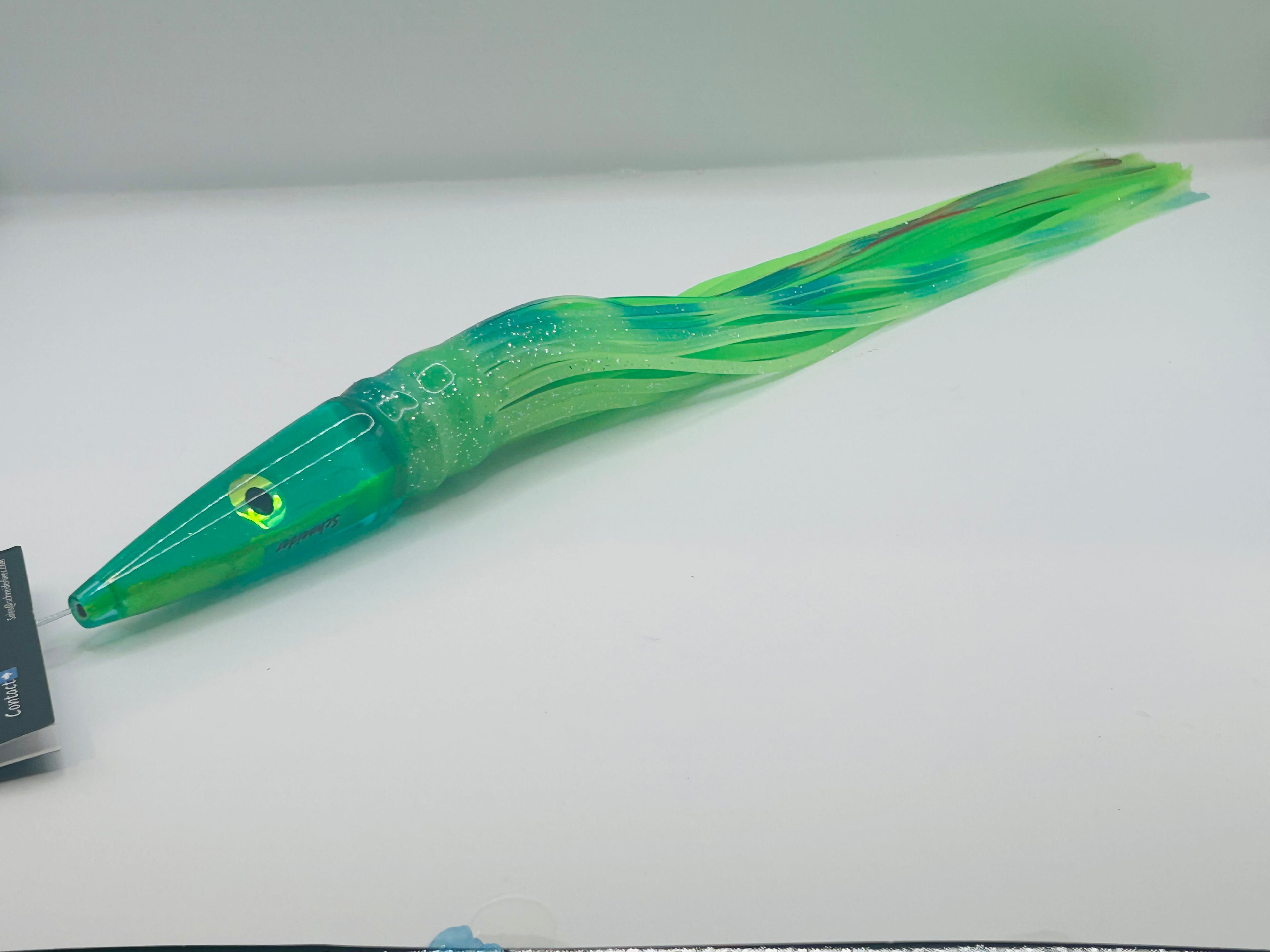 Schneider Lures 11” Streaker Green Insert Skirted in Luma Over Green New