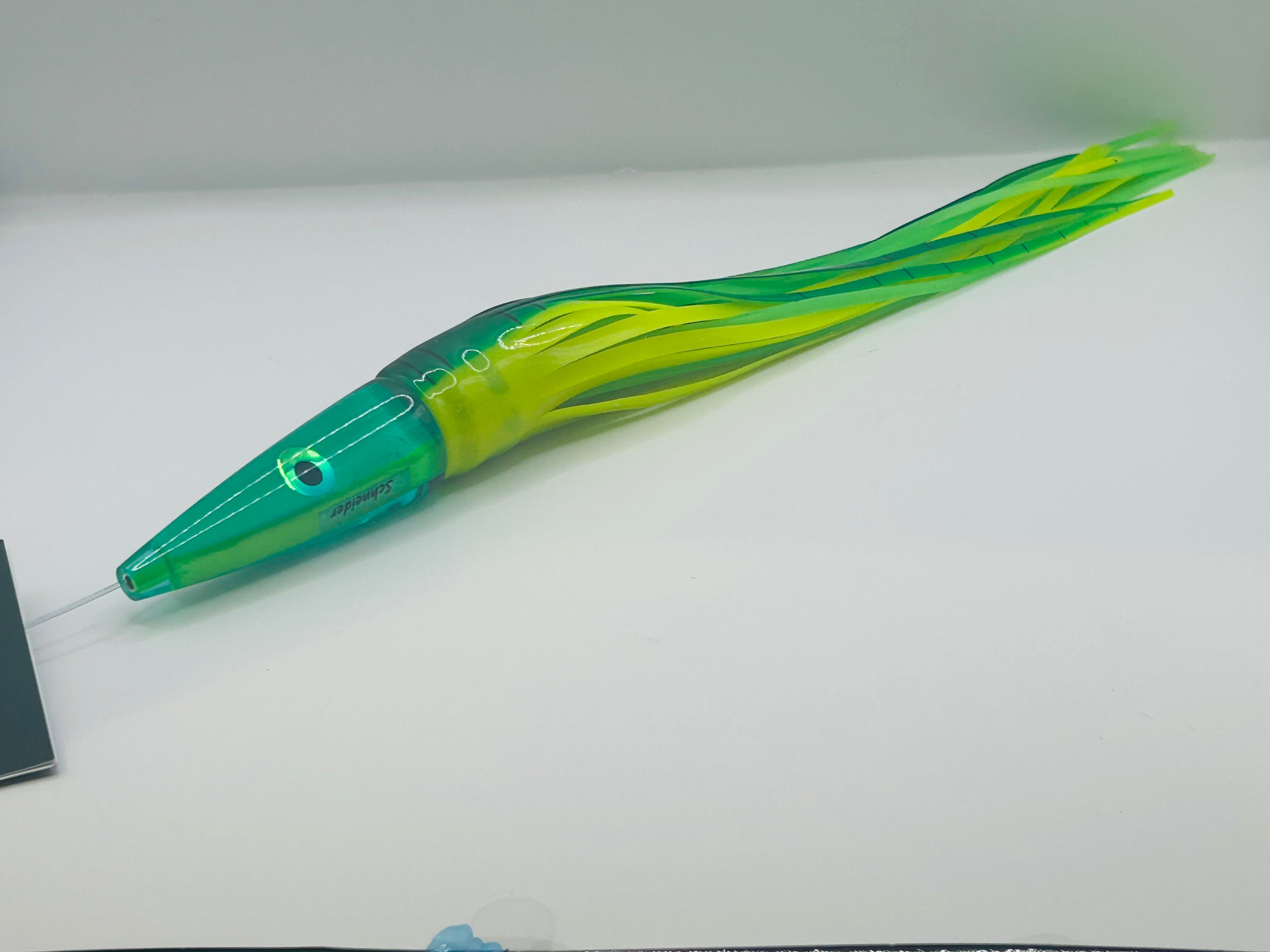Schneider Lures 11” Streaker Green Insert Skirted in OS Green and Yellow New