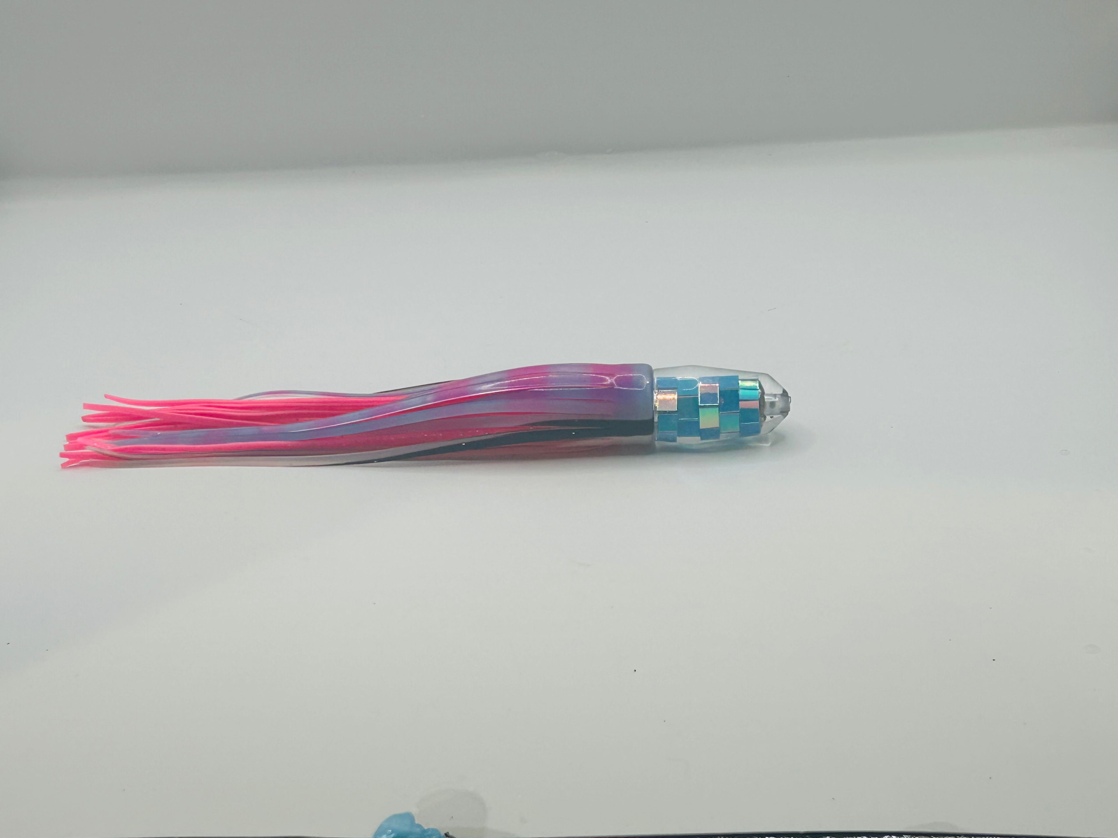 KC Lures - 5” Disco Blueberry Single Hole Bullet Skirted Gay Bob over Pink