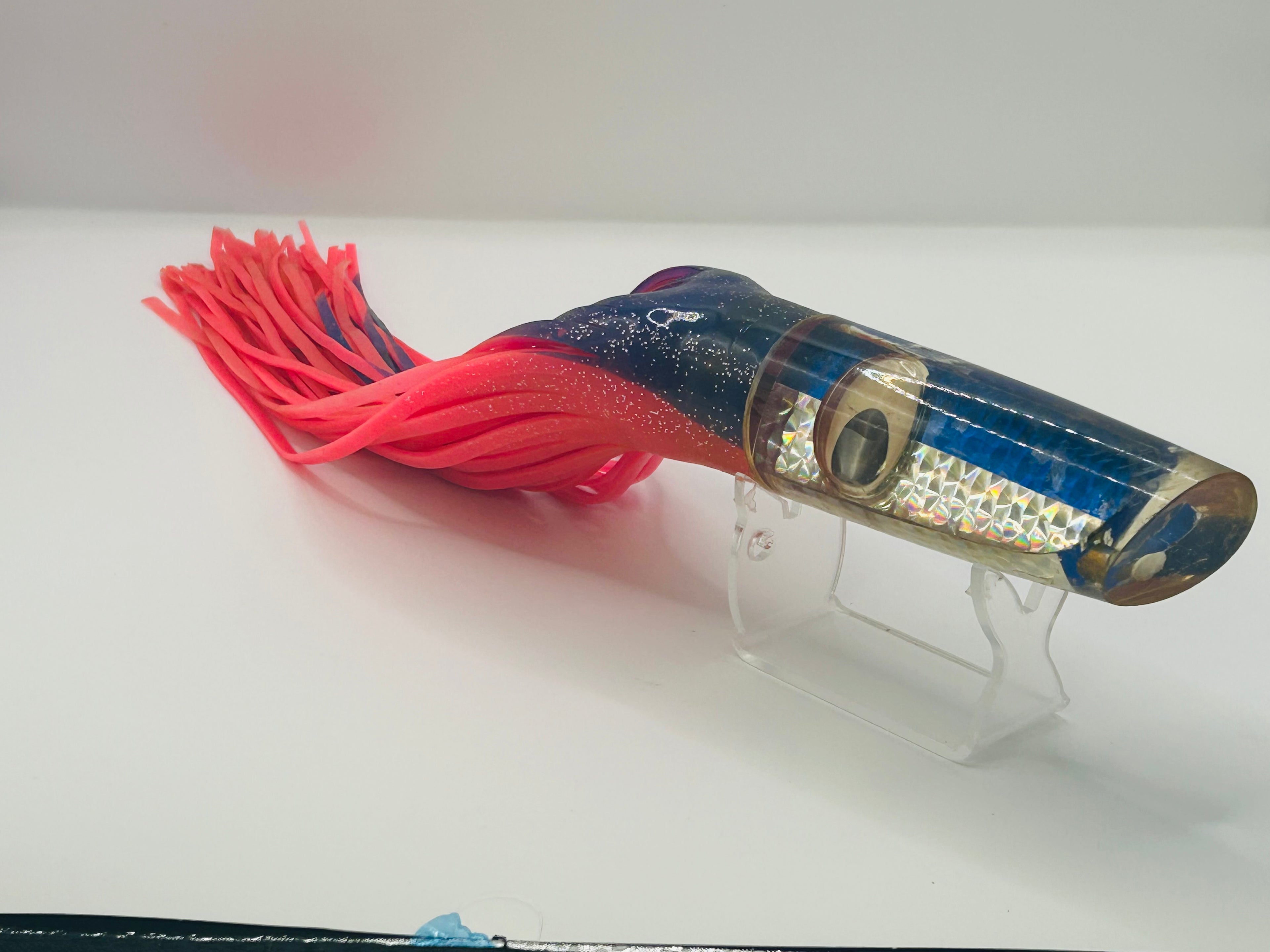 Vintage 14" EAT MY TACKLE "Marlin Madame" 10oz Kona Pusher Lure - Moving Eyes