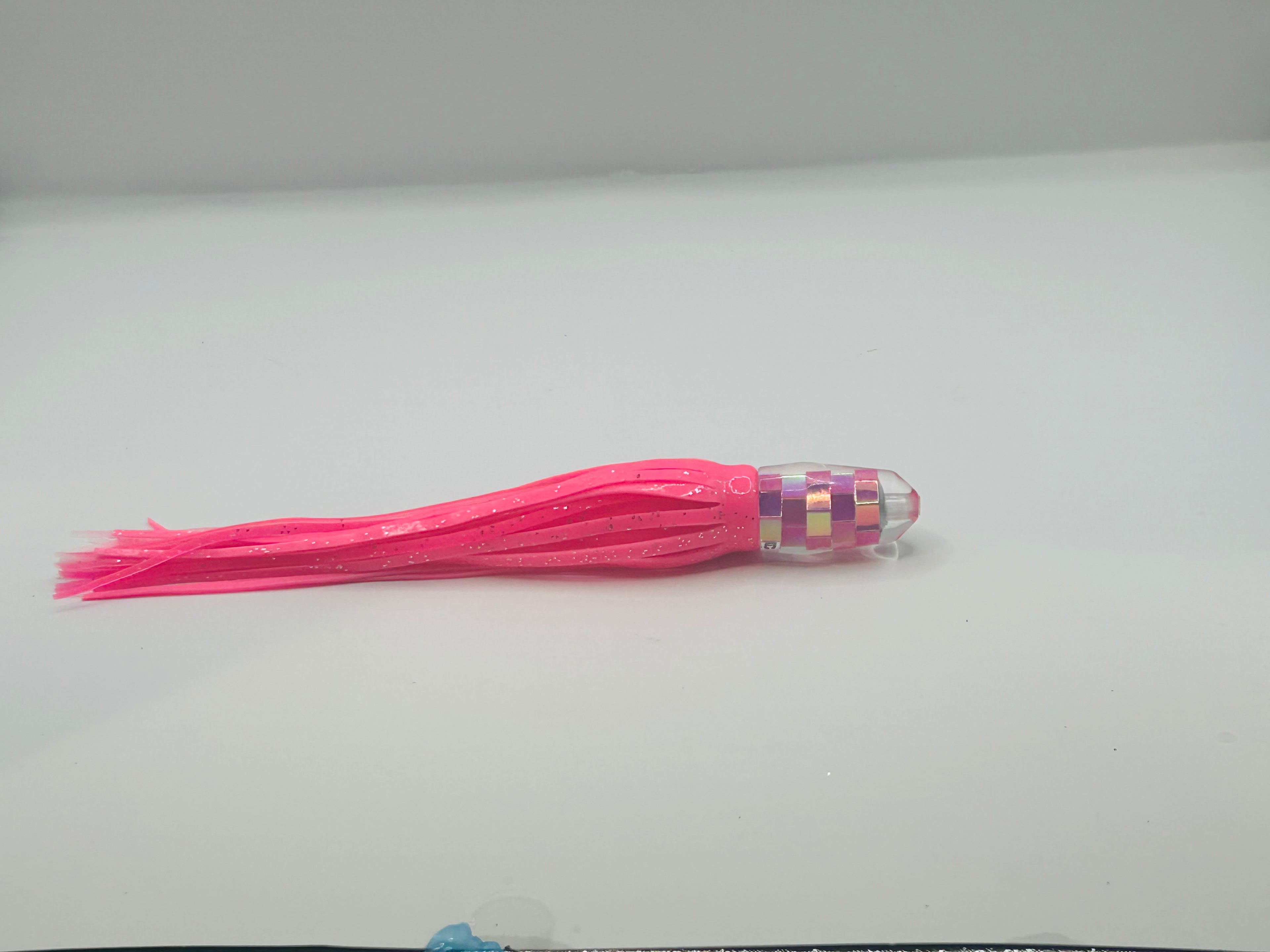 KC Lures - 5” Disco Strawberry Single Hole Bullet Pink over Pink and White New Skirts
