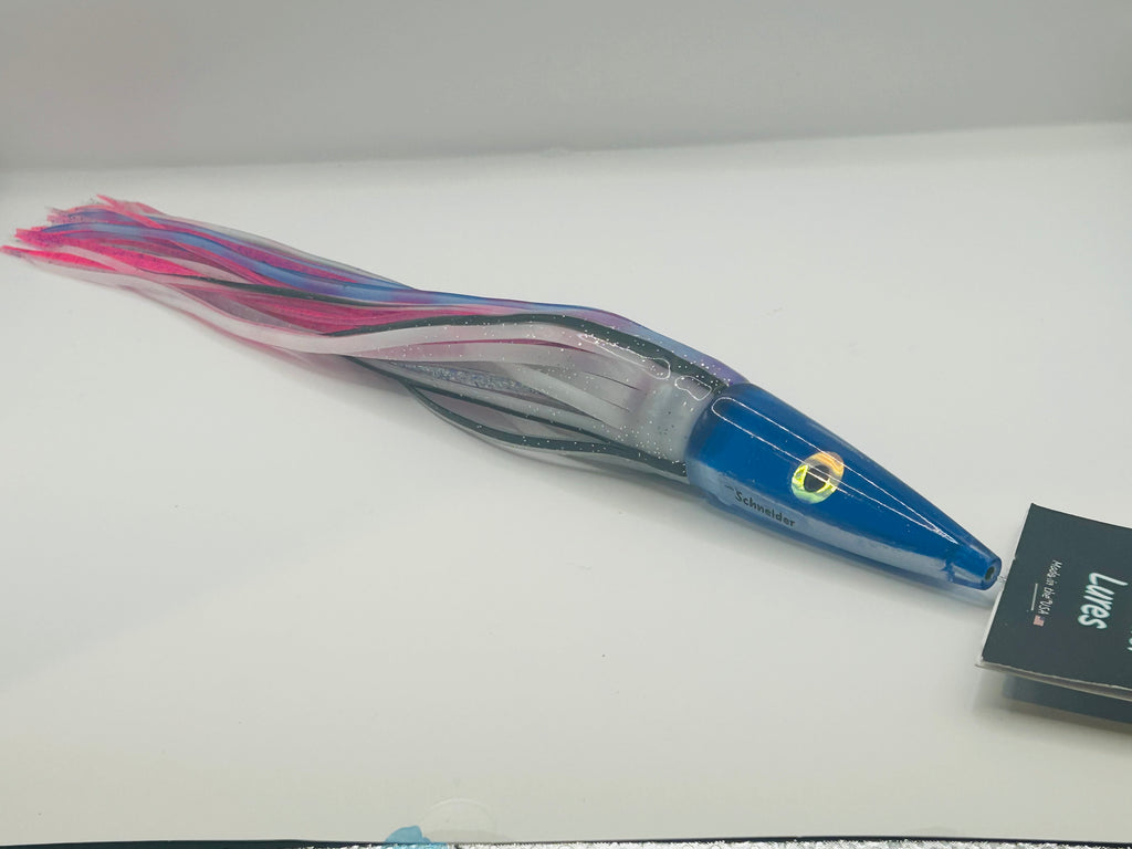 Schneider Lures 11” Streaker Blue Insert Skirted in GayBob Over Pink New