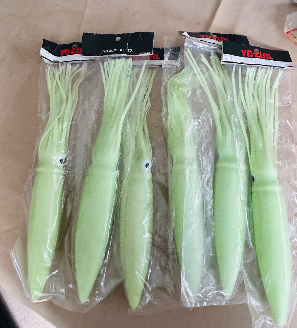 Yo-Zuri Shell Squid 14” Squid Skirt Glow Model Y-391