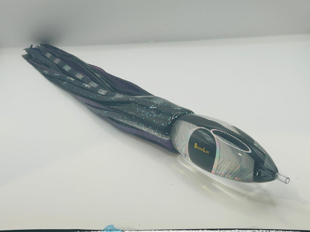 BahamaLure Proteus 50 Silver Starbust  Black and Purple 15”