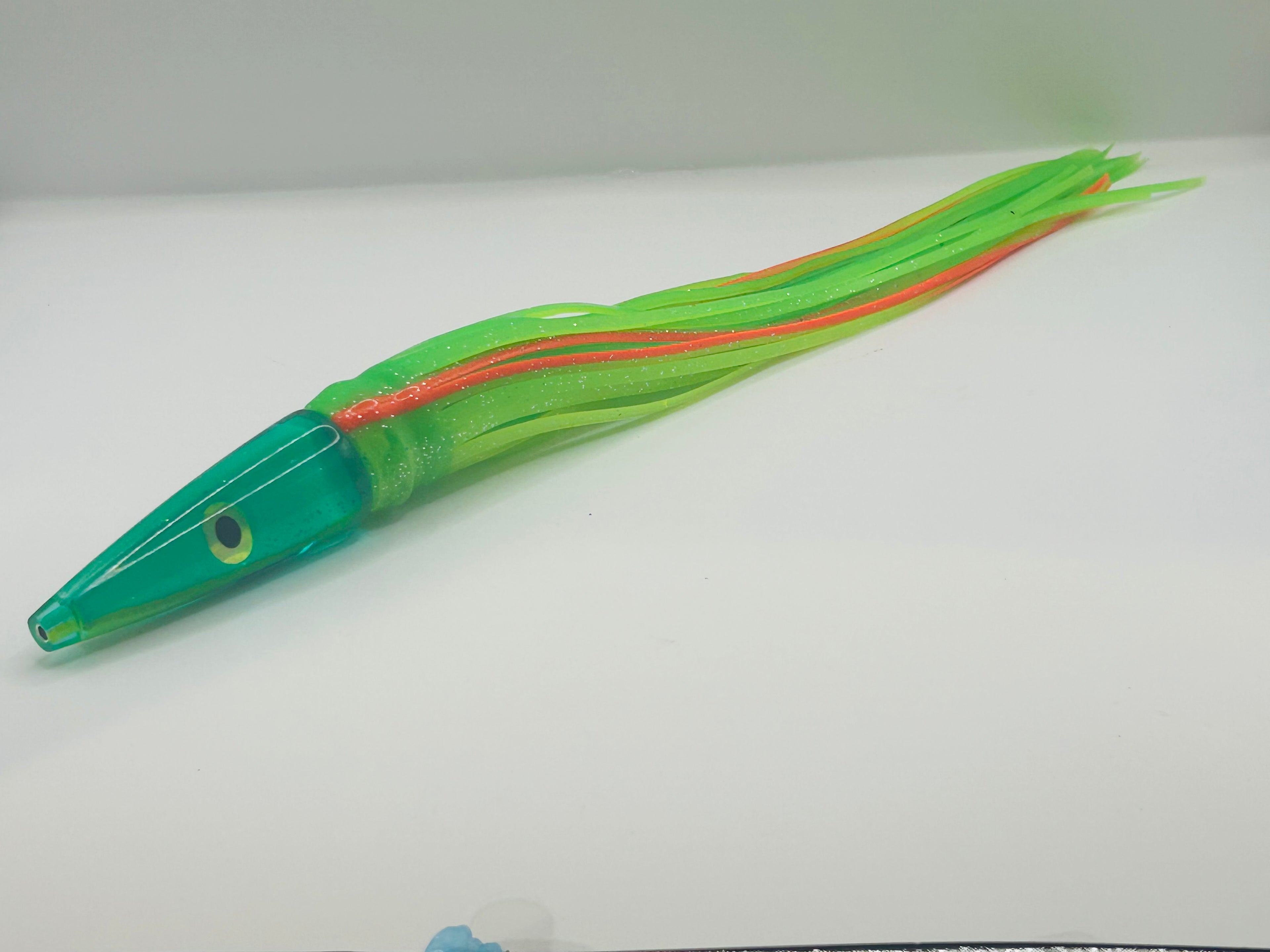Schneider Lures 11” Streaker Green Insert Skirted in Zucchini  Over Green New