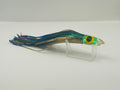 Vintage Braid Large Bullet Trolling Lure 8" Dorado Pattern Green Gold Mylar #718