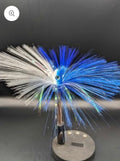 Capt Joe Lures 3 oz B&W head with blue and white hair