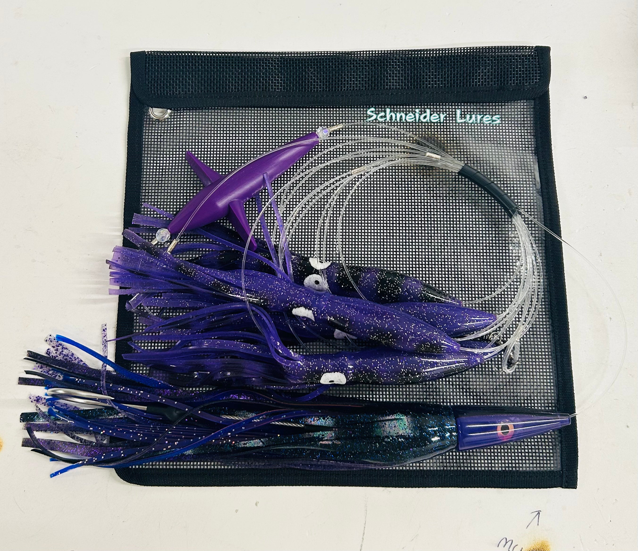 Schneider Lures Streaker Daisy Chain in Black and Purple Color.