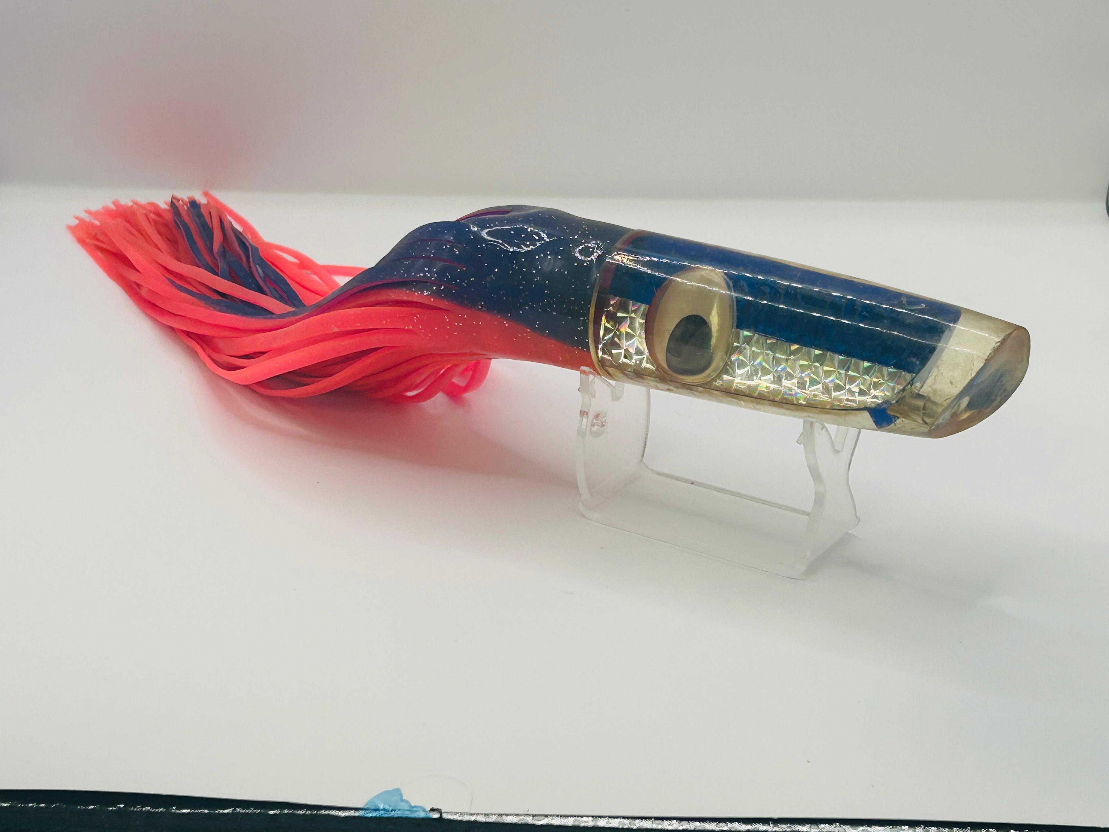 Vintage 14" EAT MY TACKLE "Marlin Madame" 10oz Kona Pusher Lure - Moving Eyes