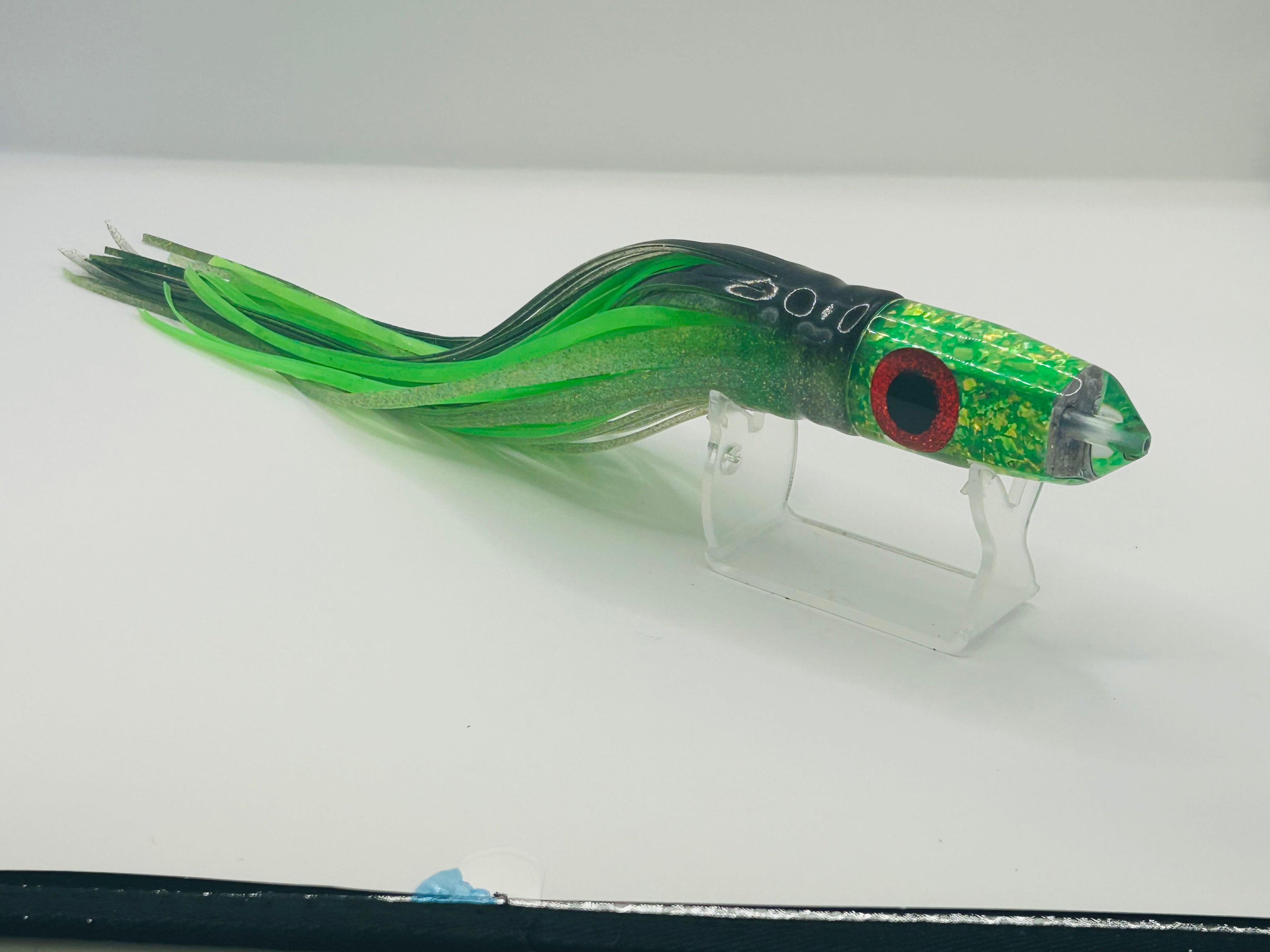 KC Lures - 9”  Green Natural Shell Insert Single Hole Bullet New Skirts