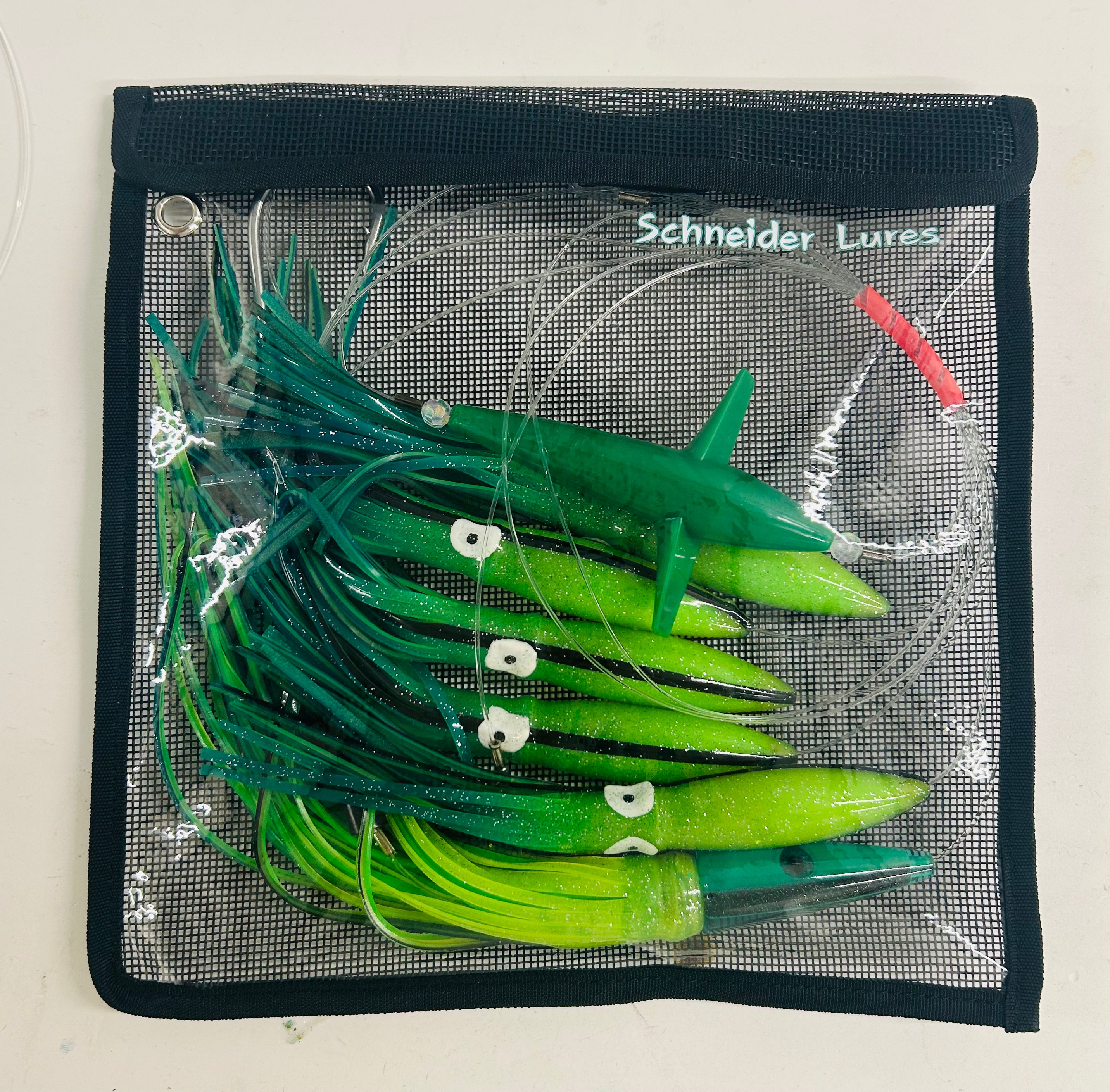 Schneider Lures Streaker Daisy Chain in Green Rainbow Color.