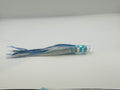 KC Lures - 5” Disco Blueberry RT Slant Skirted in Blue and Silver over Blue and White.