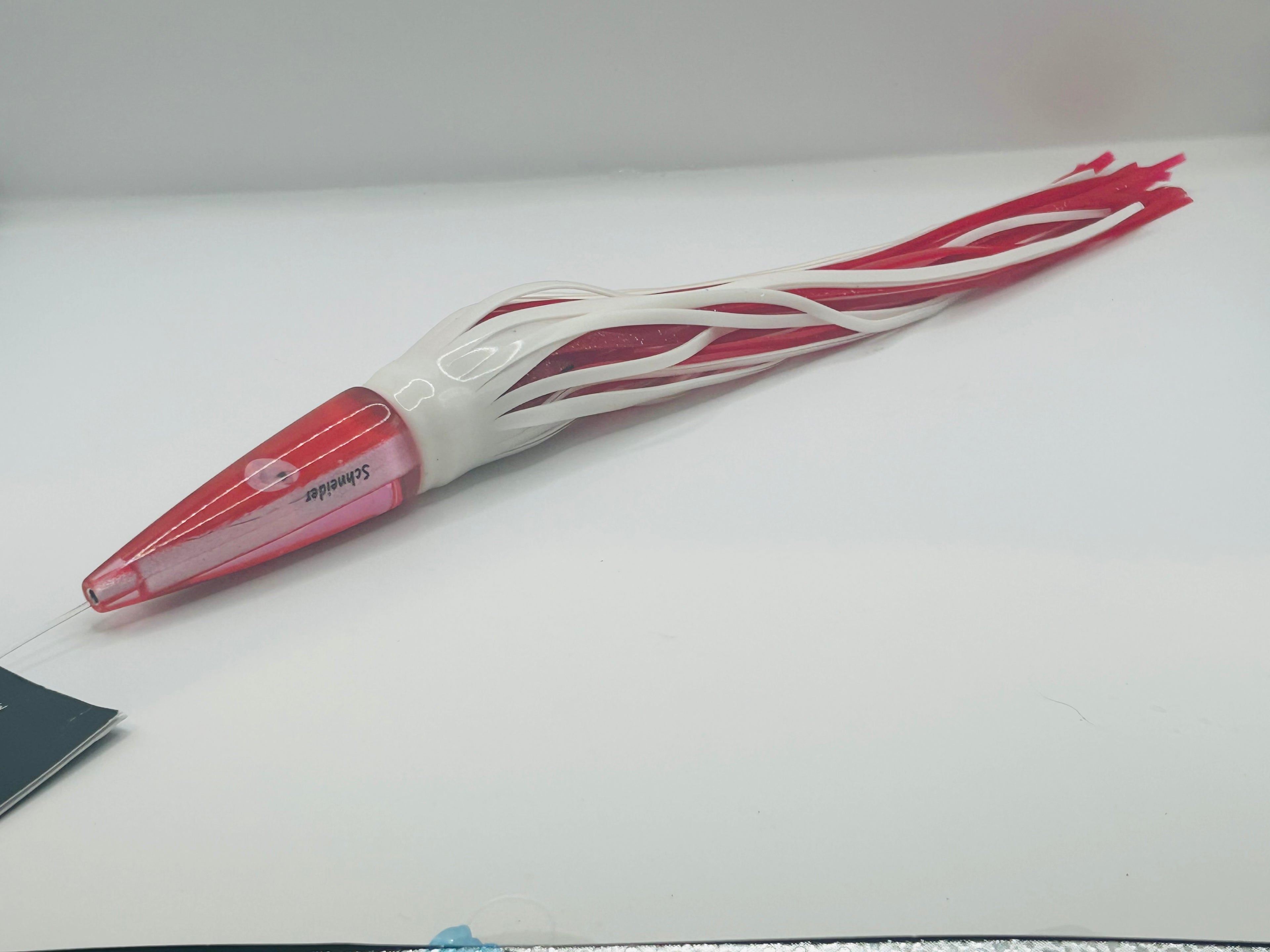 Schneider Lures 11” Streaker Red Insert Skirted in White over Red New