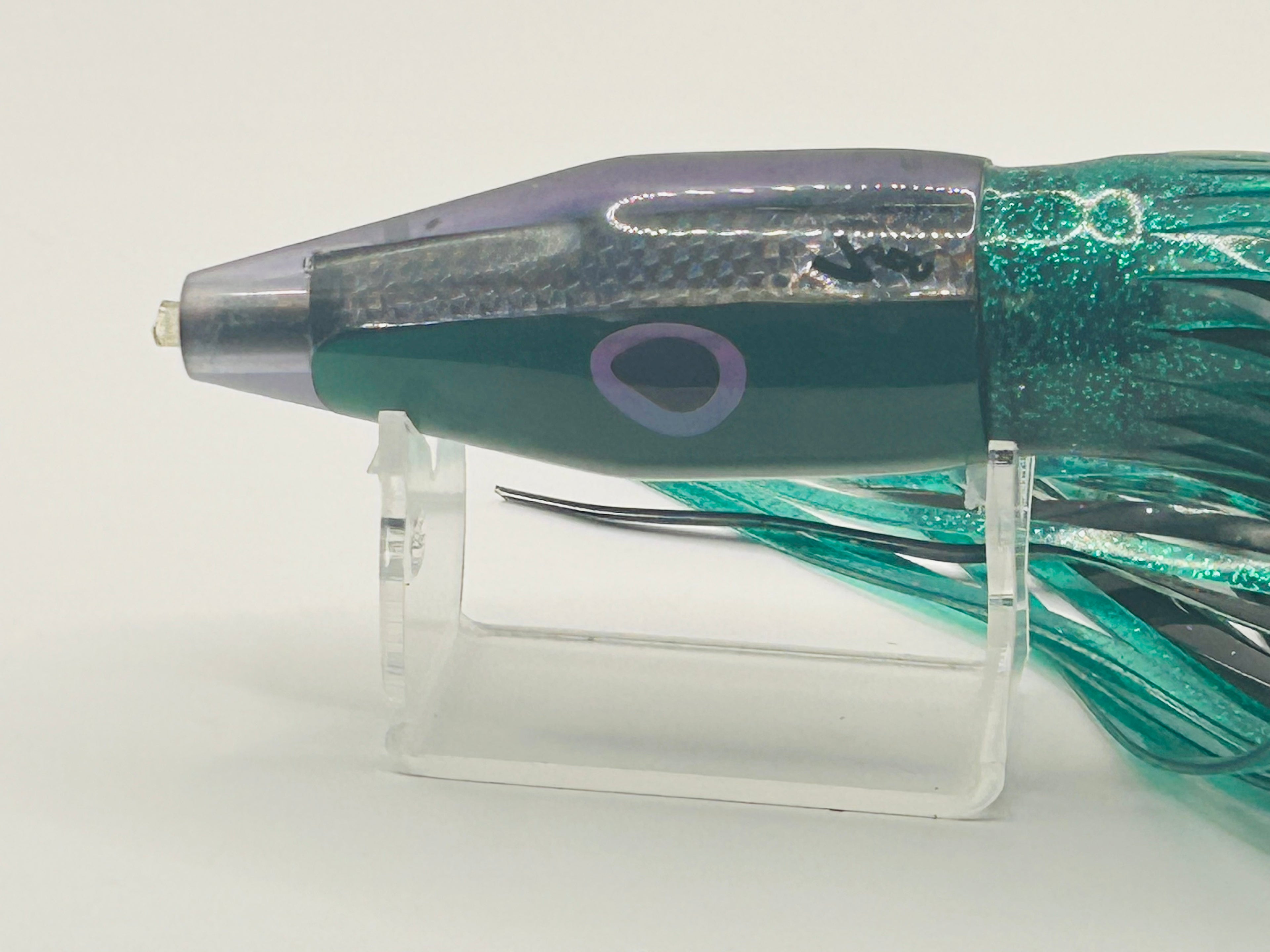 Rare Vintage Sadu Lures 4" Bullet Trolling Lure 7oz Heavy Custom Reskirted