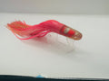 Vintage 9" EAT MY TACKLE "Pusher" Trolling Lure - Pink Red Silver Prism Foil