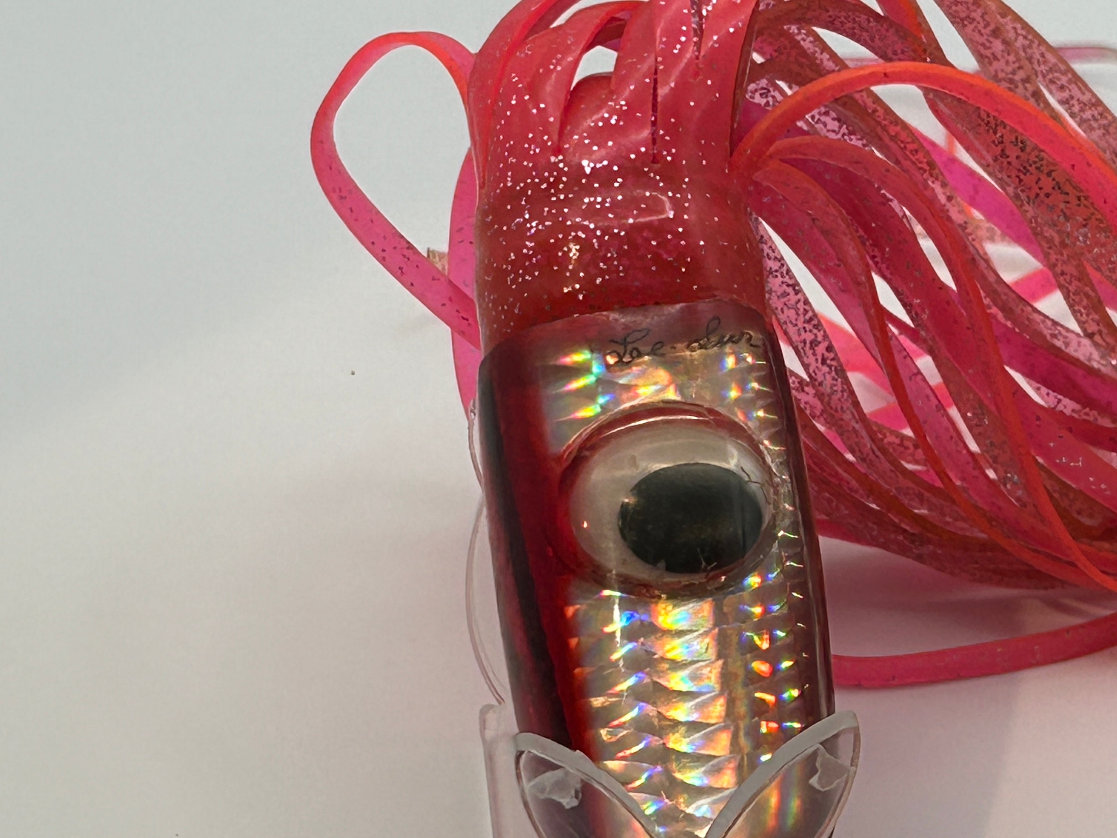 Lee Lur Custom Lures. 12” Swimmer head Pink Insert