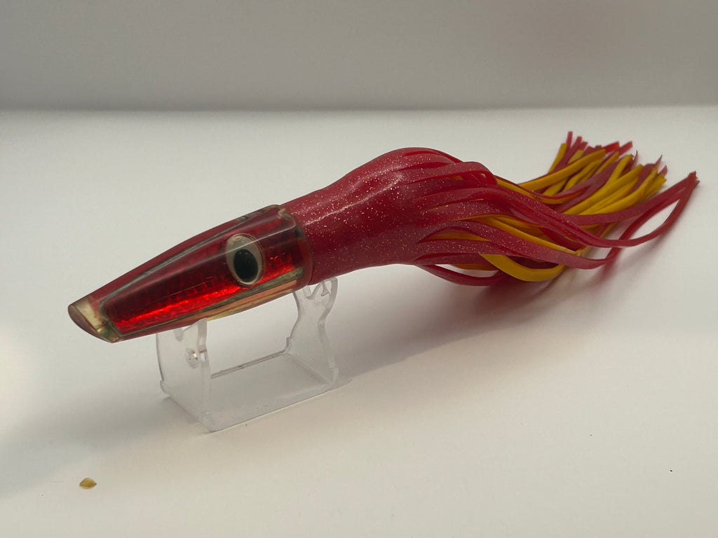 J T Custom Lures Stick Swimmer Red Foil Insert.