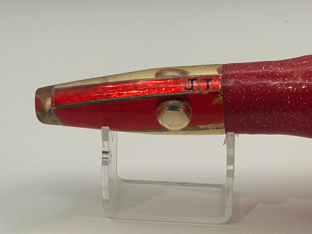 J T Custom Lures Stick Swimmer Red Foil Insert.