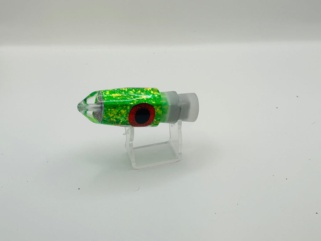 KC Lures - 9”  Green Natural Shell Insert Single Hole Bullet New Skirts