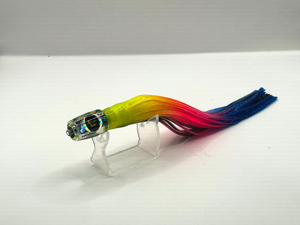 BRAND NEW BahamaLure Chugger Trolling Lure - 9" Paua Abalone Rainbow Skir