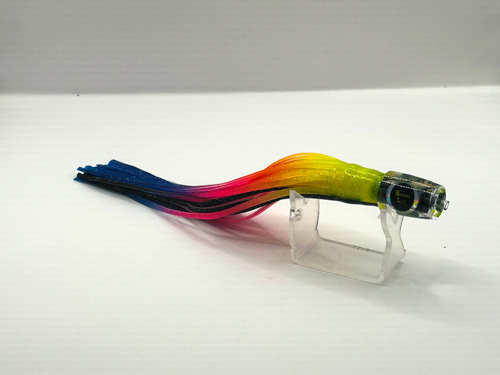 BRAND NEW BahamaLure Chugger Trolling Lure - 9" Paua Abalone Rainbow Skir