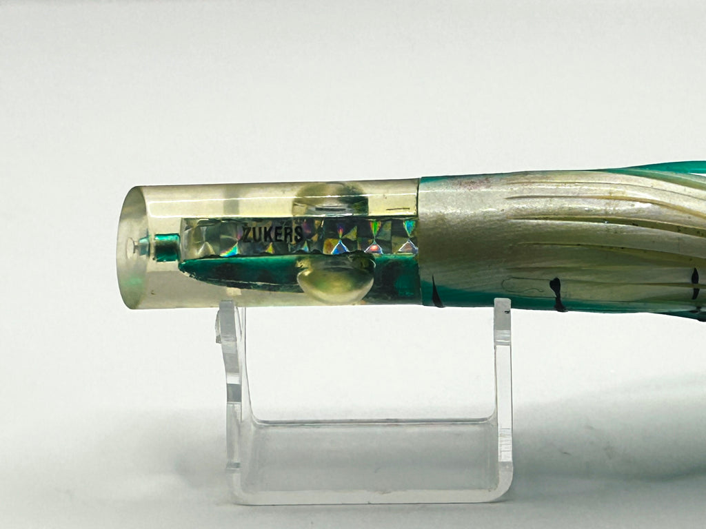 Vintage Zuker's ZM3.5 Marlin Trolling Lure Prism Foil Green Mackerel