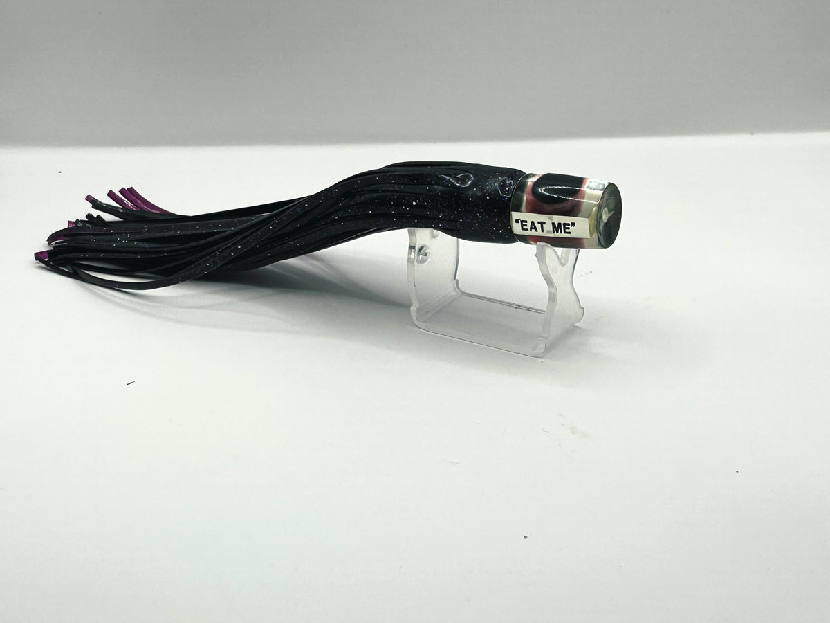 Eat Me Lures Tommy Boy Flat Pusher Trolling Lure Bruiser Mackerel Black Purple