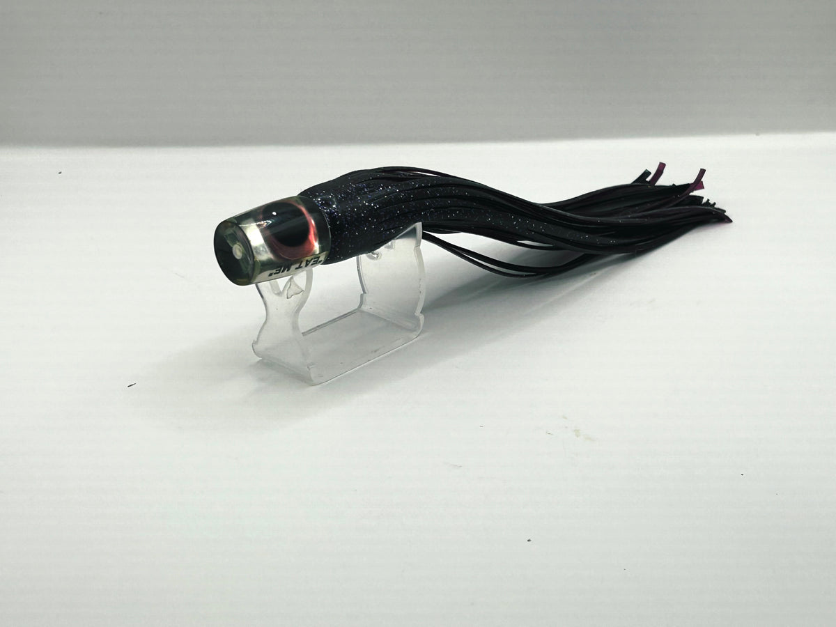 Eat Me Lures Tommy Boy Flat Pusher Trolling Lure Bruiser Mackerel Black Purple