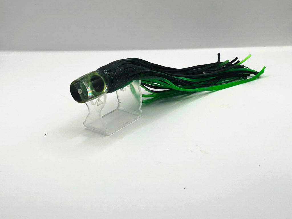 Eat Me Lures Tommy Boy 9" Flat Pusher Trolling Lure Mean Joe Green Black Lime