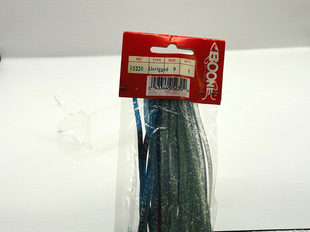 Vintage Boone Cairns Swimmer 9" Trolling Lure NOS Sealed Black Purple Slant Head