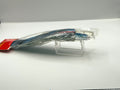Vintage Boone Cairns Swimmer 9" Trolling Lure NOS Sealed Black Purple Slant Head