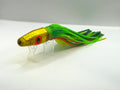 Vintage 1990s California Custom 9" Tuna Bullet Lure Sequin Foil Red Doll Eye