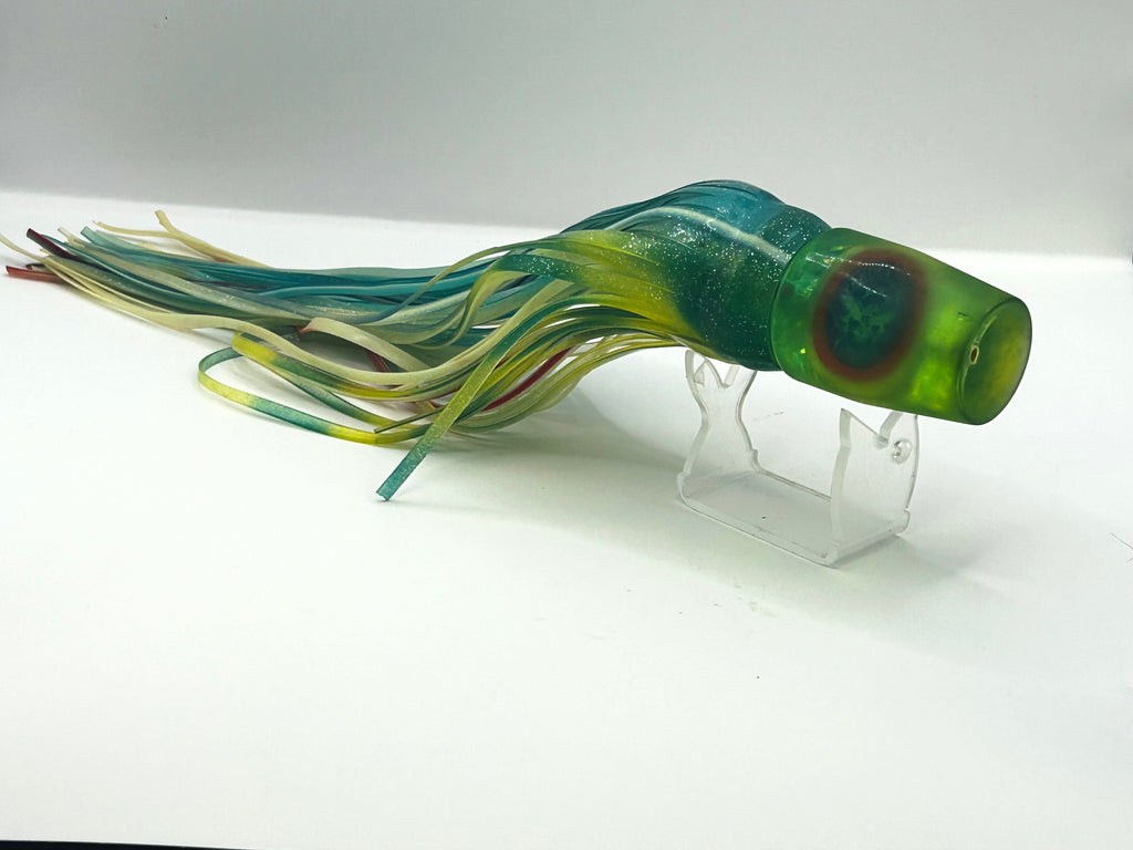 Pakula Semi Soft Large Sprocket Trolling Lure - Magnet Blue Lumo Marlin Tuna 40