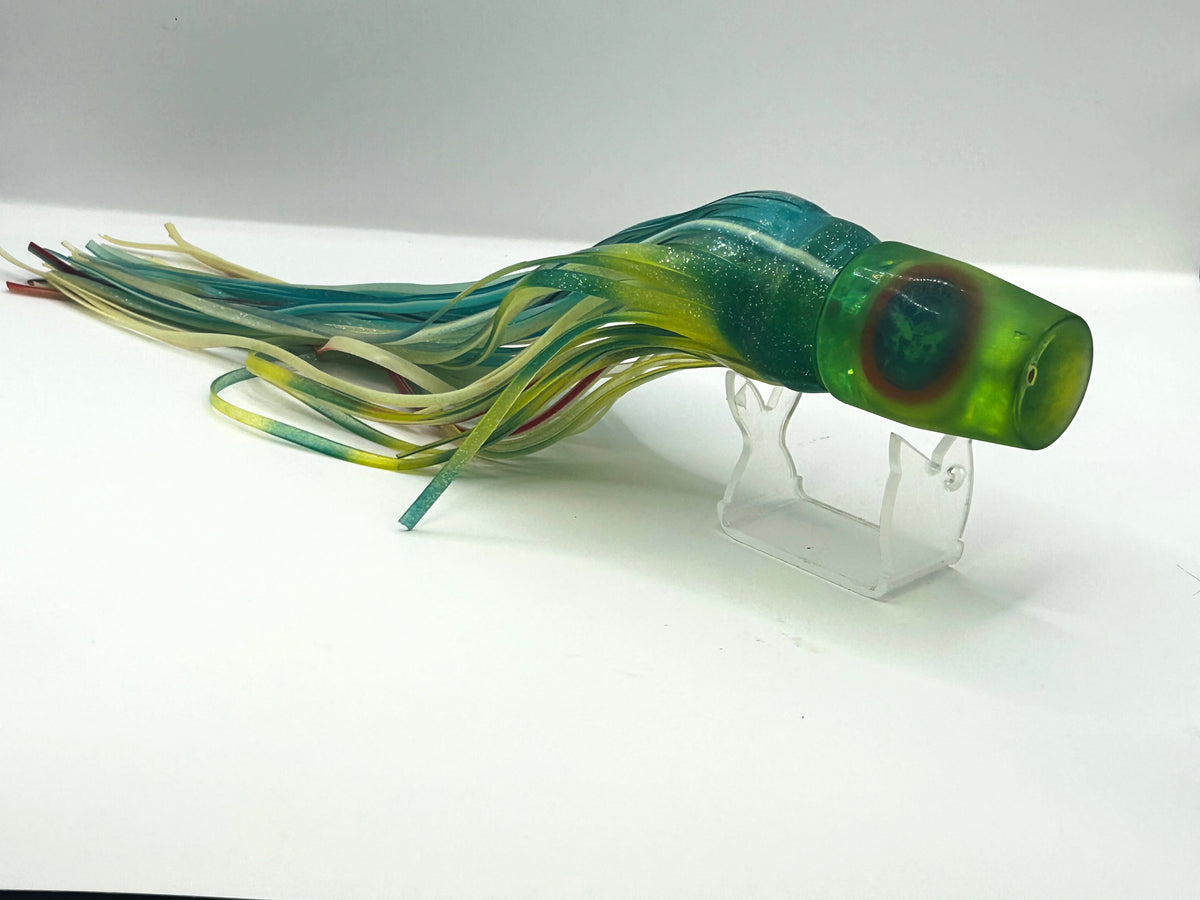 Pakula Semi Soft Large Sprocket Trolling Lure - Magnet Blue Lumo Marlin Tuna 40
