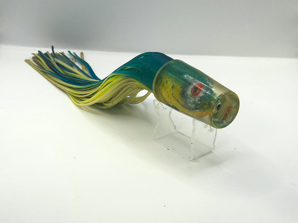 Vintage 80s Boone Fish Head 12" Chugger Trolling Lure Dolphin Mahi Cup Face